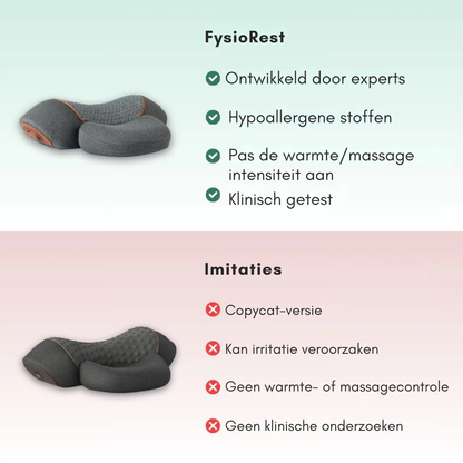 Het FisioRest-apparaat tegen nekpijn biedt onmiddellijke verlichting van nekpijn door de natuurlijke kromming van de nek voorzichtig te herstellen, de houding te verbeteren en ongemak te verminderen. Het werkt als een fysiotherapeut voor thuis en helpt stress en spierspanning te verlichten zonder dat er sterke pijnstillers nodig zijn. Dit apparaat is ontworpen voor dagelijks gebruik en ondersteunt de gezondheid van de nek op basis van deskundig onderzoek, waardoor het een effectieve oplossing is voor langdu