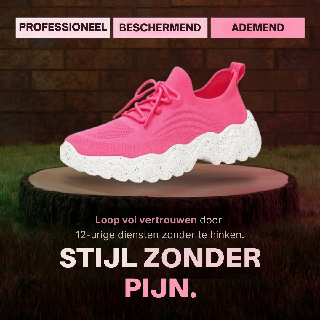 Lamova wandelschoenen voor gezond en comfortabel lopen, verlichten druk op voeten en gewrichten dankzij orthopedische ondersteuning, brede neus en lichtgewicht, flexibel ontwerp. Ideaal voor dagelijks gebruik, langdurig comfort en stabiliteit. Ontwikkeld met orthopedische experts voor optimale pasvorm en natuurlijke voetbeweging. Perfect voor wandelen, werk of vrije tijd.
