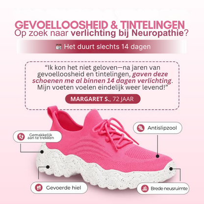 Lamova wandelschoenen voor gezond en comfortabel lopen, verlichten druk op voeten en gewrichten dankzij orthopedische ondersteuning, brede neus en lichtgewicht, flexibel ontwerp. Ideaal voor dagelijks gebruik, langdurig comfort en stabiliteit. Ontwikkeld met orthopedische experts voor optimale pasvorm en natuurlijke voetbeweging. Perfect voor wandelen, werk of vrije tijd.