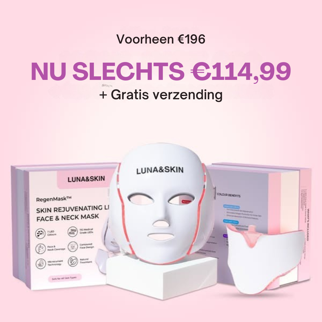 De RegenMask™ is een professioneel huidverzorgingsapparaat dat is ontworpen om verslapte wangen en onderkin te liften en de kaaklijn te definiëren met behulp van 7-golflengte LED-lichttherapie en microstroomstimulatie. Met 192 klinische LED's, 9 intensiteitsniveaus en een halsopzetstuk versterkt het de gezichtsspieren en verbetert het de huidtextuur in slechts 10-15 minuten. Het apparaat is goedgekeurd door de FDA en CE-gecertificeerd, veilig, effectief en geschikt voor alle huidtypes en -tinten.
