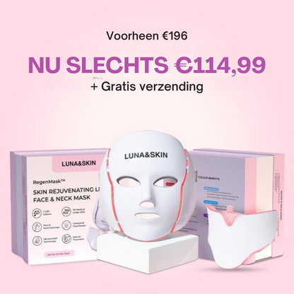 De RegenMask™ is een professioneel huidverzorgingsapparaat dat is ontworpen om verslapte wangen en onderkin te liften en de kaaklijn te definiëren met behulp van 7-golflengte LED-lichttherapie en microstroomstimulatie. Met 192 klinische LED's, 9 intensiteitsniveaus en een halsopzetstuk versterkt het de gezichtsspieren en verbetert het de huidtextuur in slechts 10-15 minuten. Het apparaat is goedgekeurd door de FDA en CE-gecertificeerd, veilig, effectief en geschikt voor alle huidtypes en -tinten.