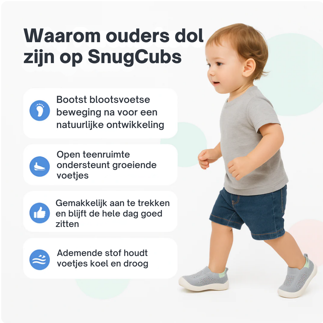 Snug Cubs Slip-On: Een veelzijdige en stijlvolle schoen die is ontworpen voor comfort en gemak. Deze instapschoenen hebben een strak design, waardoor ze gemakkelijk te dragen zijn en perfect voor verschillende gelegenheden. De lichtgewicht constructie zorgt voor comfort gedurende de hele dag, terwijl de duurzame materialen zorgen voor langdurig draagplezier. Ideaal voor wie op zoek is naar een combinatie van mode en functionaliteit in zijn dagelijkse schoenen.