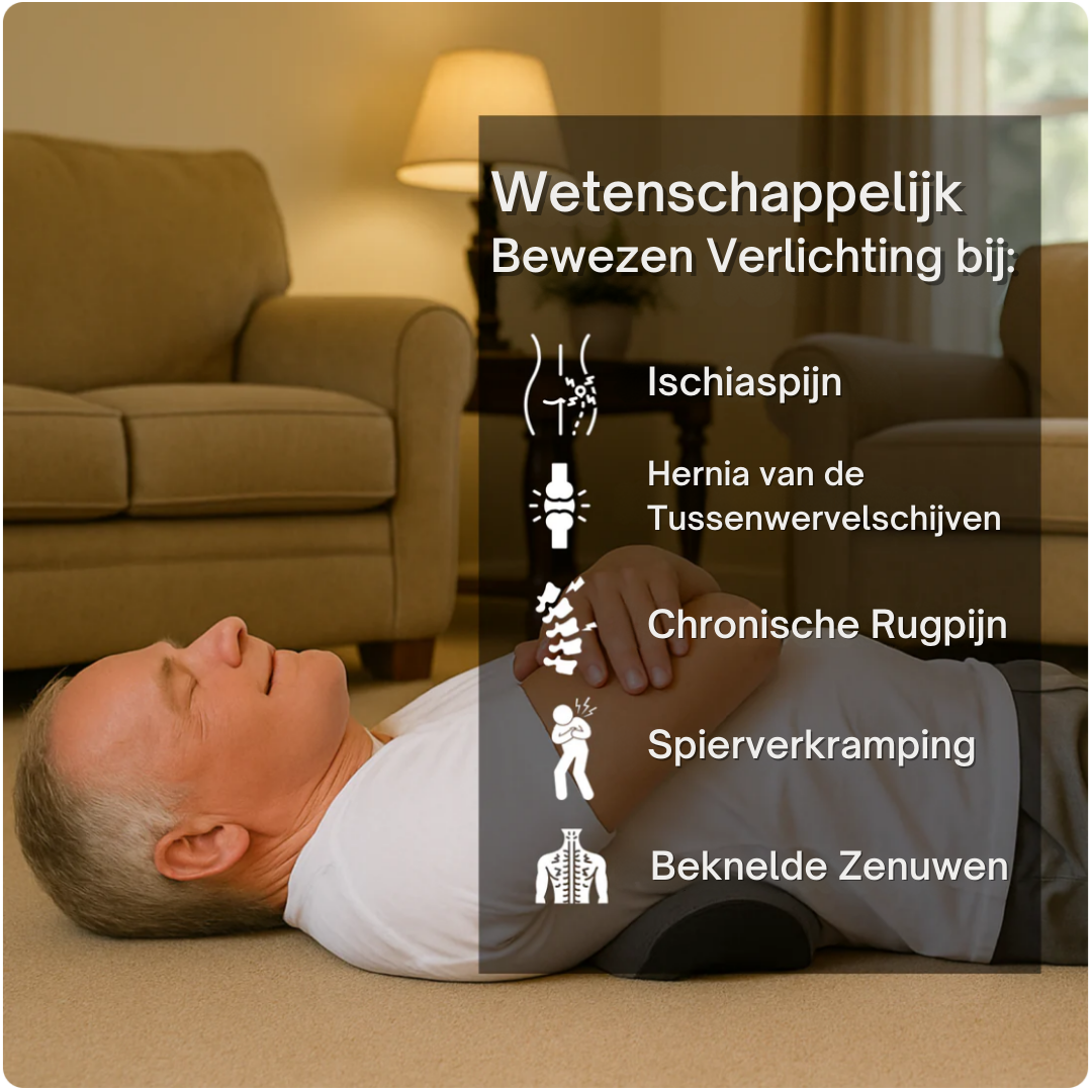 “Norvo™ 3-in-1 Smart Pillow combineert tractie van de wervelkolom, warmtetherapie en vibratiemassage om rugpijn, ischias en hernia-ongemakken te verlichten. Dit kussen, dat is ontworpen voor gebruik thuis of op kantoor, werkt op USB en ontlast de wervelkolom op milde wijze, verbetert de houding en bevordert de bloedsomloop. Het is lichtgewicht en draagbaar en biedt dagelijkse sessies van 15-30 minuten voor effectieve, medicijnvrije verlichting. Ideaal voor mensen die op zoek zijn naar natuurlijke oplossinge