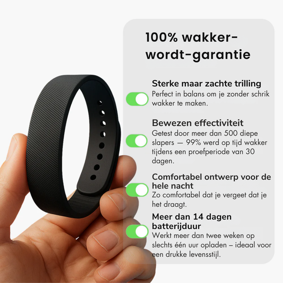 SnoozeBuddy Stille Wekker voor Zware Slapers – dé oplossing voor iedereen die moeilijk wakker wordt. Deze innovatieve wekker biedt een 100% Wakker Worden Garantie en is speciaal ontworpen om u effectief wakker te maken zonder uw partner of huisgenoten te storen. Ideaal voor diepe slapers. Geluidloos, discreet en betrouwbaar ontwaken, elke ochtend weer. Gemaakt dóór en vóór zware slapers.