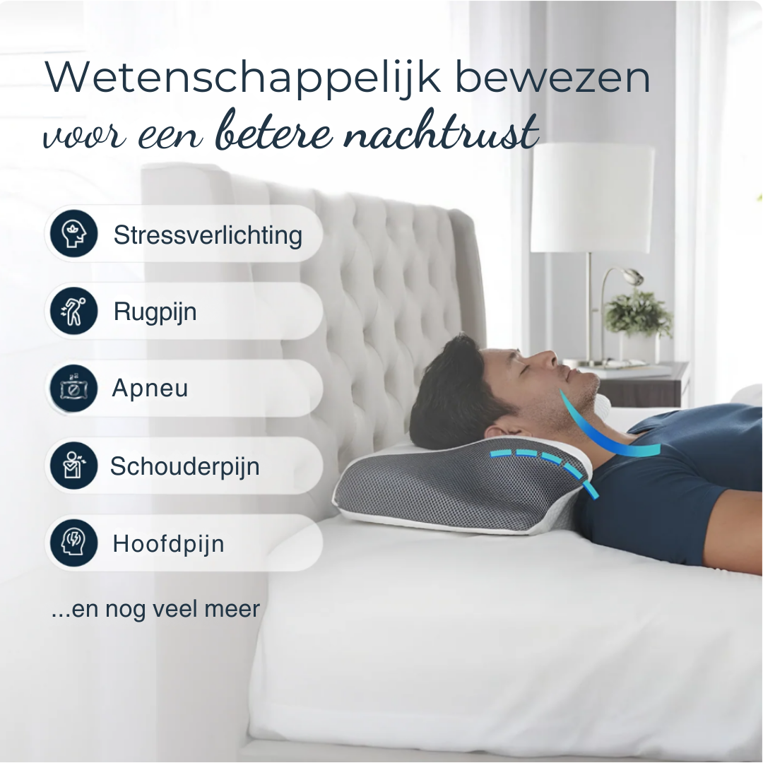 Het Ornatera Premium Relief-kussen heeft een ergonomisch ontwerp in de vorm van een vlinder dat uw nek, schouders en wervelkolom ondersteunt om ochtendpijn, stijfheid en hoofdpijn te verminderen. Het is gemaakt van traagschuim met een hoge dichtheid en heeft een ademende, wasbare hoes. Het biedt langdurig comfort voor mensen die op hun rug, zij of buik slapen. Dit kussen is ideaal voor het verbeteren van de slaapkwaliteit en houding en is perfect voor iedereen die op zoek is naar pijnverlichting en herstell